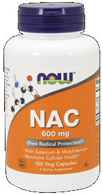 NAC, N Acetyl Cysteine (600 mg 100 Caps) NOW Foods
